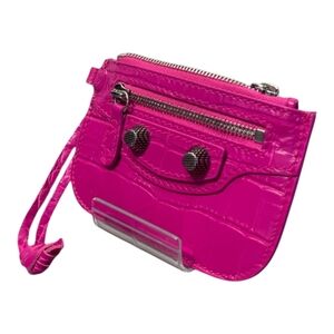 Balenciaga Le Cagole Coin holder In Lipstick Pink
